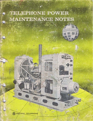 Telephone Power Maintenence Notes - PacTel Jan64 [LARGE FILE]