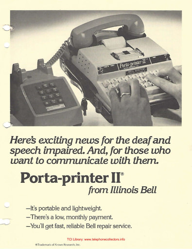 Bell System Porta-Printer II Brochure - Illinois Bell