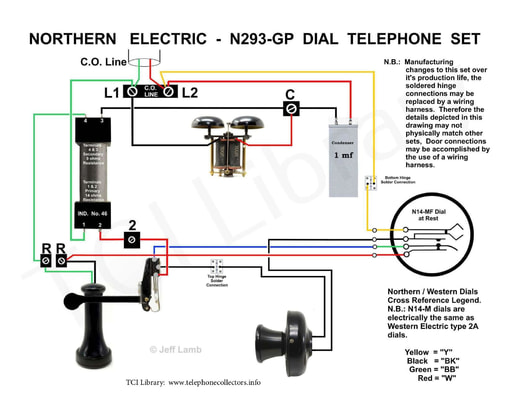 NE N293 G Sidetone Dial Wall Set Wiring tci ocr
