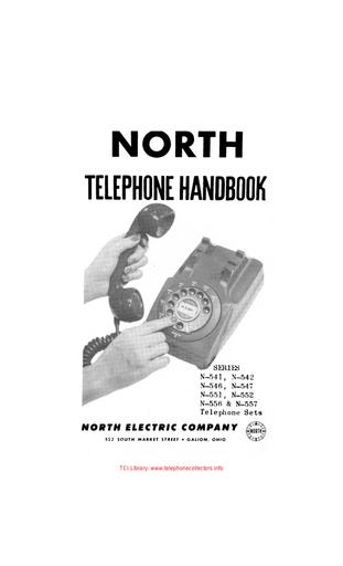 North Electric Handbook - 1956 - 541-Series Tl