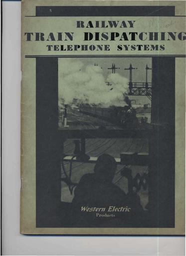 34 - Railway Train Dispatching Telephone Systems 1934 alt [LARGE FILE]