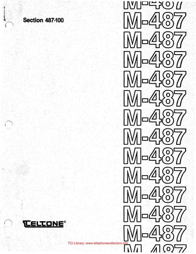 Teltone 487-100 i4 Mar82 - M-487 Practice