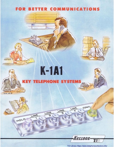 Kellogg Form 5931 Jul59 - K-1A1 Key Telephone Systems - Brochure