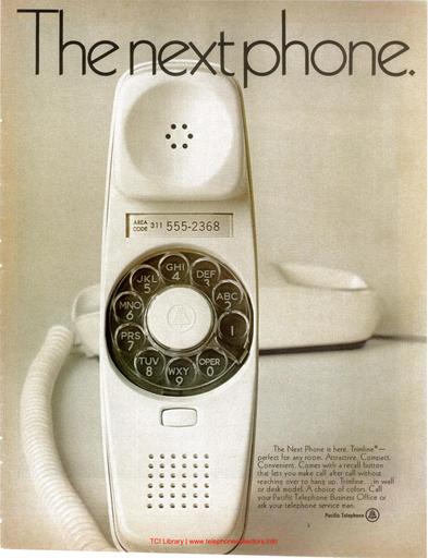 1968 Ad The Next Phone, Trimline