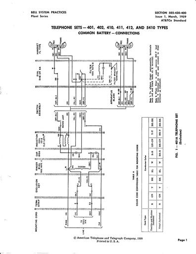 502-430-400 i1 Mar59 - 401, 402, 410, 411, 412, 5410 - Connections