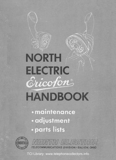 Ericofon Handbook - 1962