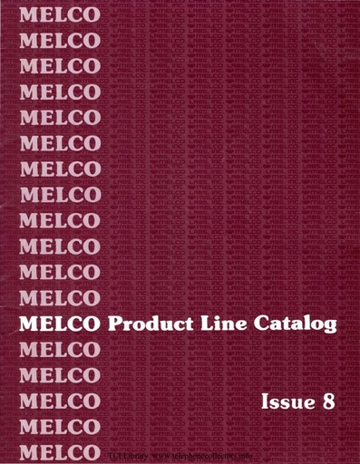 Melco Product Line Catalog - issue 8 1985