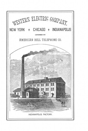 1882 Western Electric Catalogue - Reprint Ocr R