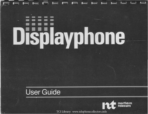 NT DisplayPhone User Guide Feb82