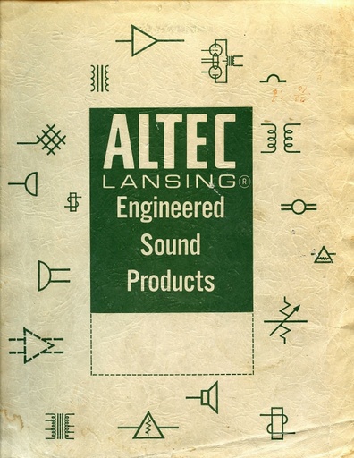 Altec Catalog I - Amplifiers For TELEPHONE SERVICE