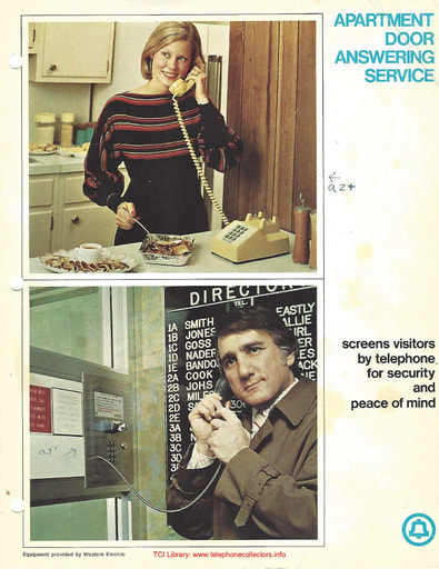 Bell System Apartment Door Answering Brochure Apr73