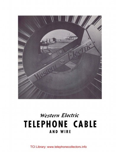 1955 WE Catalog - Telephone Cable And Wire