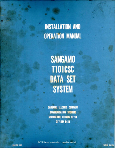 Sangamo 5367 i1 Nov72 - T101CSC Data Set