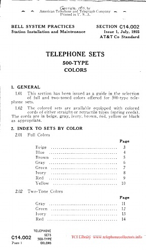 C14.002 i1 Jul55 - 500-type Sets - Early Colors