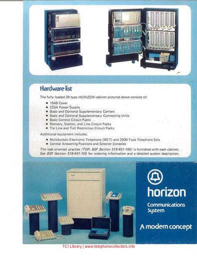 Horizon Communications System Marketing Brochure