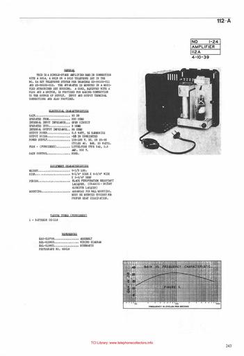 39 - WECo 112A Amplifier