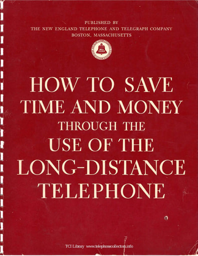 1938 - New England Telephone - Long Distance