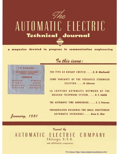 AE Technical Journal - 1951_01 January