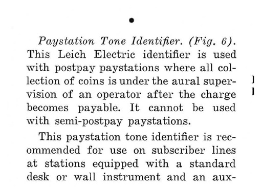 Leich Paystation Tone Identifier - Press Clipping with photo