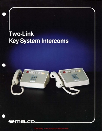 Melco 2-Link Intercoms 1986 - Brochure Practices