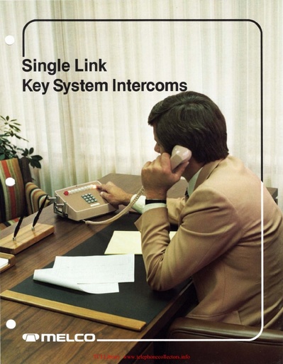 Melco Single-Link Intercoms 1984 - Brochure Practices