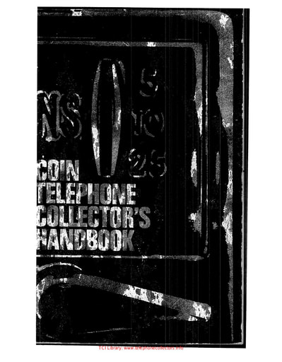 GTE Coin Telephone Collector's Handbook Aug82