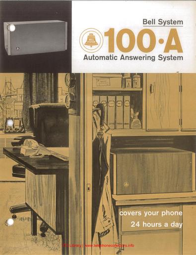 1963 - 100-A Automatic Answering System