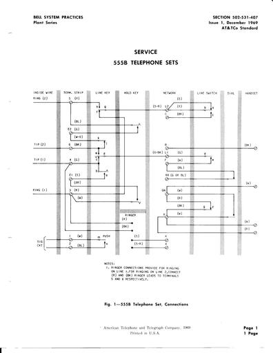 502-531-407 i1-Service-555B-Telephone-Set Tl