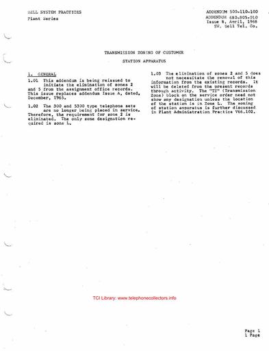 500-110-100 SW Add iB Apr68 - Transmission Zoning