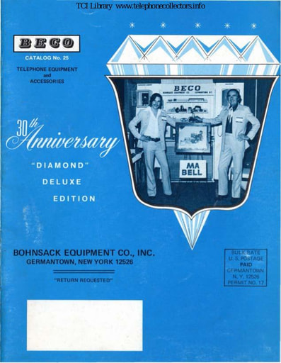 BECO - Bohnsack Equipment Catalog 25 - 1980ca - 30th Anniversary