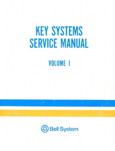 325-082 I6 Jul80 - KSSM Key Systems Service Manual TOC