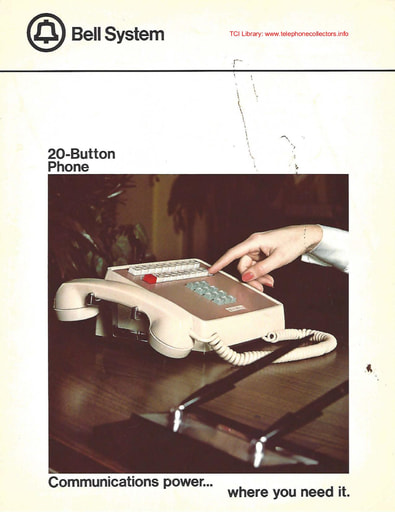 Bell System 20-Button Set Brochure Mar80