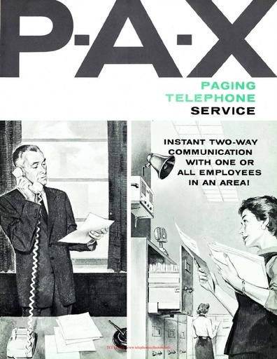 AE Circular 1751-2 Jan59 - PAX Paging Telephone Service