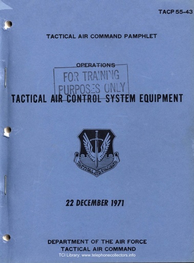 USAF tacp 55-43 Dec71 - Ch 5 - Telephone Equipment
