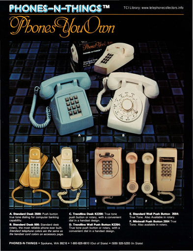 Phones-N-Things Spokane WA 1984 w/ Price Lists