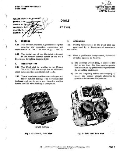 028-305-100 i1 Mar64 - Dials 27-type Tl