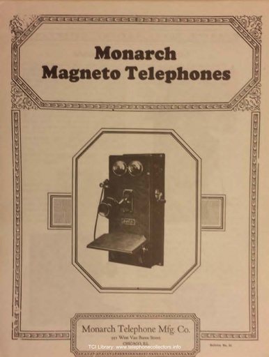 Monarch Bulletin 54 - Magneto Telephones